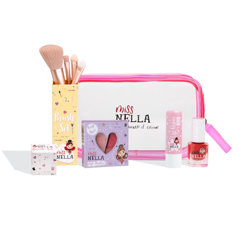 MISS NELLA pink Cosmetic Bag GIRLY GIRL, the perfect treat for your little princess, playing dress up, makeup set