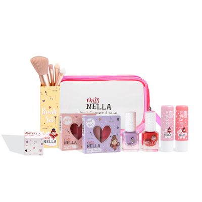MISS NELLA Bag of Wonders The Perfect Cosmetic Bag Gift Set for Girls Playing Dress up, Like Mummy