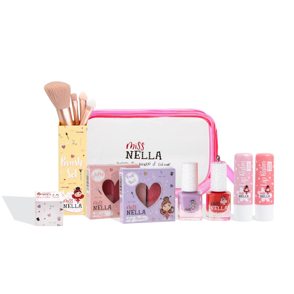 MISS NELLA Bag of Wonders The Perfect Cosmetic Bag Gift Set for Girls Playing Dress up, Like Mummy