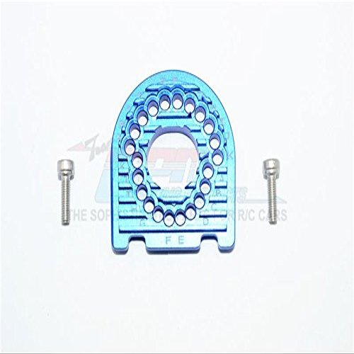 Aluminum Motor Mount Plate with Heat Sink Fins for 1/10 Traxxas Ford GT 4-Tec 2.0 83056-4/4-Tec 3.0 93054-4 - 1Pc Set Blue