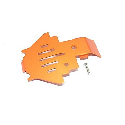 GPM For Traxxas TRX-4 Trail Defender Crawler Upgrade Parts Aluminum Center Gear Box Bottom Protector Mount - 1Pc Set Orange