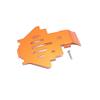 GPM For Traxxas TRX-4 Trail Defender Crawler Upgrade Parts Aluminum Center Gear Box Bottom Protector Mount - 1Pc Set Orange view 1