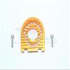 Aluminum Motor Mount Plate With Heat Sink Fins For 1/10 Traxxas Ford GT 4-Tec 2.0 83056-4/4-Tec 3.0 93054-4 - 1Pc Set Orange view 1
