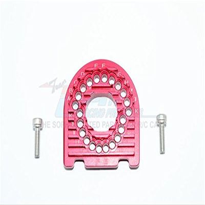 Aluminum Motor Mount Plate With Heat Sink Fins For 1/10 Traxxas Ford GT 4-Tec 2.0 83056-4/4-Tec 3.0 93054-4 - 1Pc Set Red
