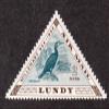 Cormorant Bird 2 Puffin Air Mail Lundy Island Triangle Postage Stamp view 1
