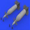 Eduard EDB632112 Brassin 1:32 -GBU-11 Laser Guided Bomb kit, Various. view 2