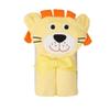 CuteOn 100% Cotton Soft Baby Hooded Towel Cartoon Bath Towel for Toddler & Kids - Orange Lion 28.74" x 35.43" view 1