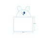 CuteOn 100% Cotton Soft Baby Hooded Towel Cartoon Bath Towel for Toddler & Kids - Orange Lion 28.74" x 35.43" view 3