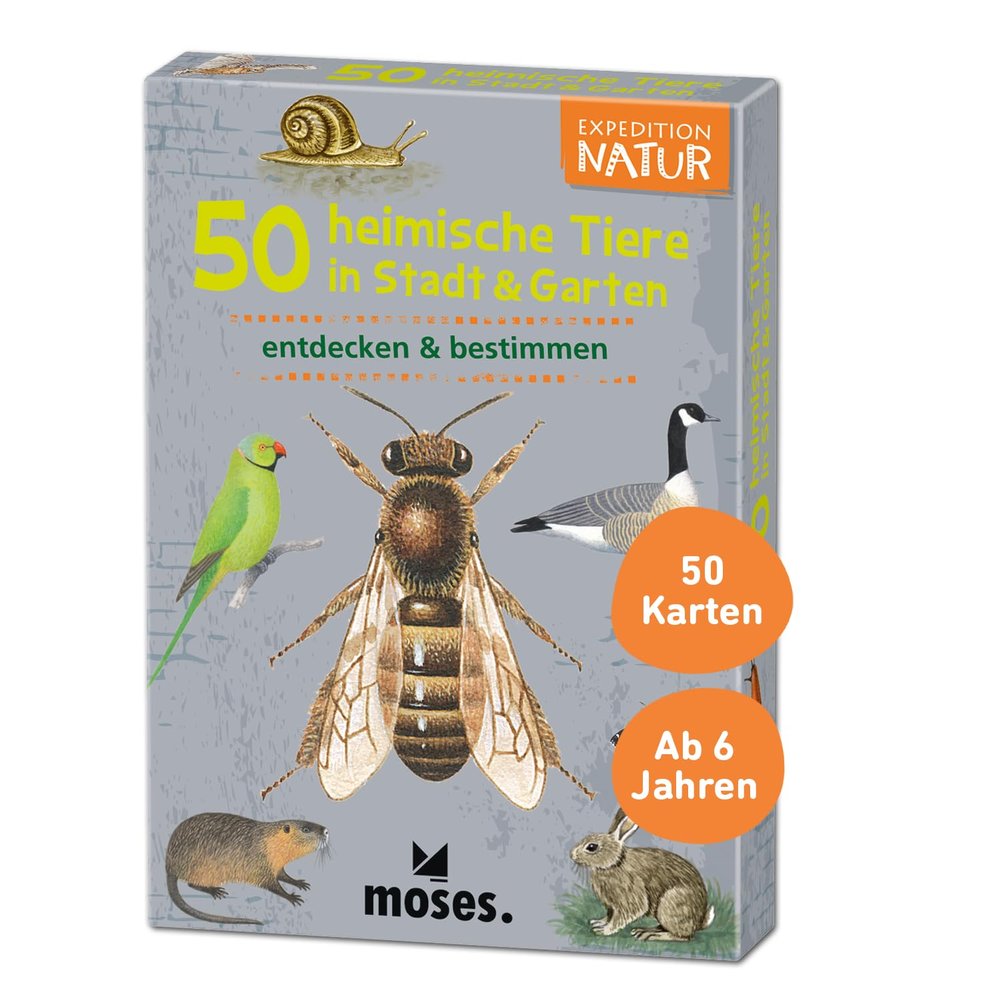 50 heimische Tiere in Stadt, Land & Garten