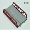 3250 Pony-Truss Railway Bridge (F) (Red) view 4
