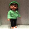 3 piece Sweater, Hat & Leggins Neon Green for Welie Wisher Doll view 2