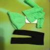 3 piece Sweater, Hat & Leggins Neon Green for Welie Wisher Doll view 3