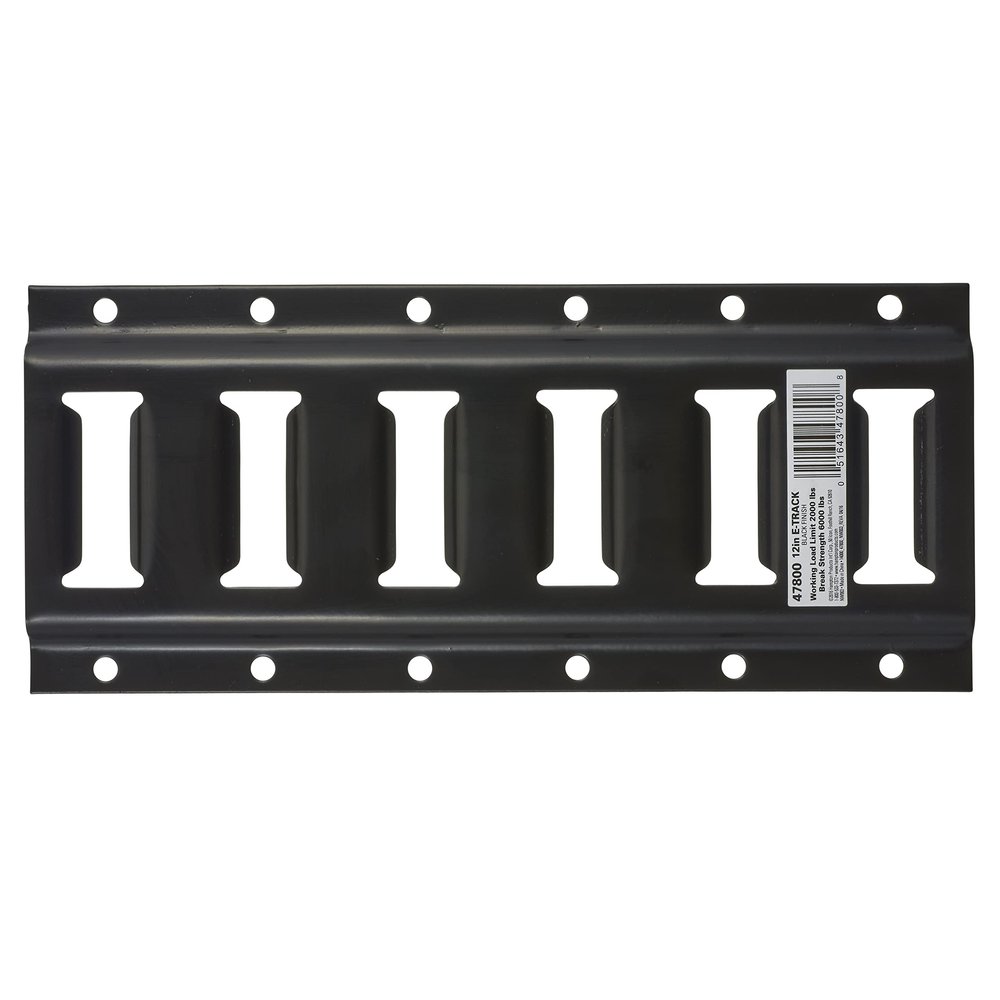 KEEPER 47800 12" Horizontal E-Track, Black