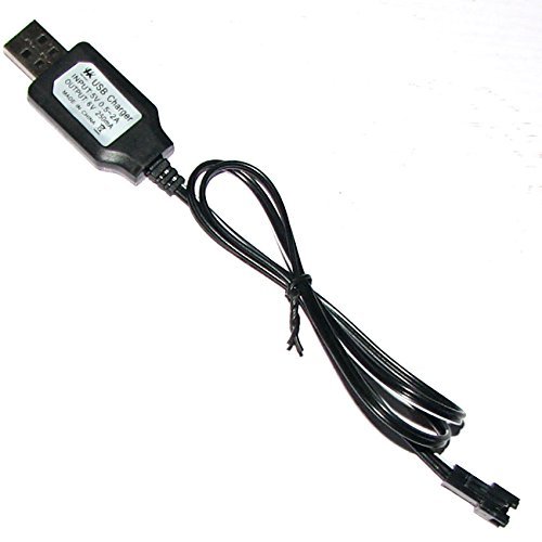 ECHOBBY 7.2V/250mA USB Charger SM Plug with Charge lamp