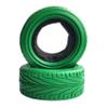 LAFEINA 1/10 RC On-Road Car Tyres, 65mm Rubber RC Tire for 1/10 HSP Tamiya HPI Kyosho RC On Road Run-flating Car (Green) view 4