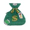 APINATA4U Green Money Bag Pinata, Dollar Sign Theme for Birthday Parties, Fun Party Decoration and Favor, Kids Birthday, Money Theme Party Supplies, Cash Bag Pinata,17 X 17 X 4 Inches view 1