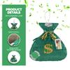 APINATA4U Green Money Bag Pinata, Dollar Sign Theme for Birthday Parties, Fun Party Decoration and Favor, Kids Birthday, Money Theme Party Supplies, Cash Bag Pinata,17 X 17 X 4 Inches view 4