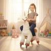 PonyFunny Small Size Ride On Horse Baby Horse Ride for Ages 3-8, Magical Unicorn Toy with Horse Riding Experience for Kids view 2