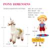 PonyFunny Small Size Ride On Horse Baby Horse Ride for Ages 3-8, Magical Unicorn Toy with Horse Riding Experience for Kids view 3