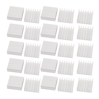 Aexit 25pcs 20mmx20mmx6mm Garage & Shop Aluminum Heatsink Heat Diffuse Power Converters Cooling Fin