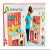 Tender Leaf Toys - Cherry Pie Kitchen - Modern Play Kitchen, with Cooker, Oven, Wardrobe, and Wooden Utensils - Play Set and Gift for Toddlers and Kids - Age 3+ view 3