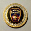 Hartford Fire Department Firefighter Colorized Challenge Art Coin view 1