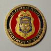 DOD Federal Police Colorized Challenge Art Coin view 1