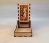 Fairy Mini Dice Tower v1 Amber Acrylic Window Laser Cut MDF Unique Fast Shipping view 3