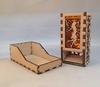 Fairy Mini Dice Tower v1 Amber Acrylic Window Laser Cut MDF Unique Fast Shipping view 4