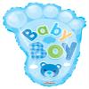20" Baby Boy Foot Shape Gellibean Balloon view 1
