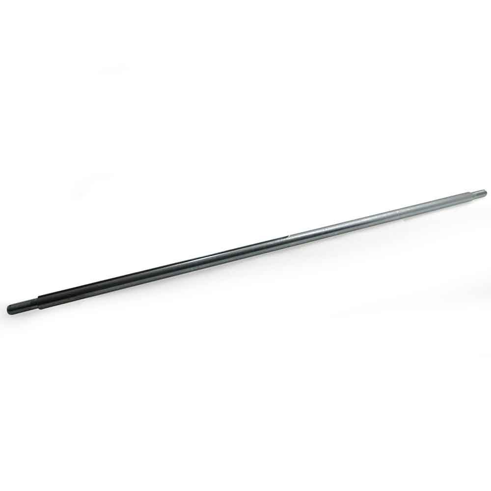 1" Solid 44" Deluxe Flexpruf Steel Axle, Stepped, Threaded Ends