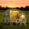 CUTEROOM DIY Miniature Wooden Caravan Dollhouse Kit with Furniture - Creative Mini Doll House Craft for Adults, Teens - Perfect Christmas Birthday Gift view 3
