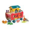 Tender Leaf Toys - Wooden Noahs Ark Animal Shape Sorter Toy - Encourages Imaginative Play, Improves Recognition and Problem Solving Skills - 18M + view 1