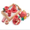 Tender Leaf Toys - Tea Tray Set - Wooden Pretend Food Play Toy with Tea Bags, Snacks, Teapot and Treats for Afternoon Tea Party - Develops Problem Solving Skills and Imaginative Play - Age 3+ view 1