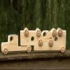 Wooden Toy Truck with Toy Cars - Personalized Toy - Semi Trailer Push Toy for Children and Toddlers view 3