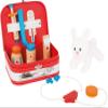 Small Foot 10864 "Veterinarian wooden animal doctor's case, incl. accessories (syringe, thermometer, etc.) and cuddle bunny view 1