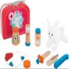 Small Foot 10864 "Veterinarian wooden animal doctor's case, incl. accessories (syringe, thermometer, etc.) and cuddle bunny view 2