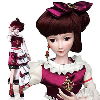 EVA BJD Bertha 1/3 BJD Doll Girl 24 60cm 20 Ball Jointed BJD Dolls Full Set SD Doll Toy Surprise Doll for Birthday Gift