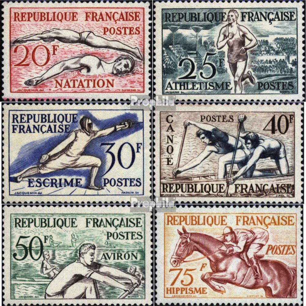 France 978-983 (Complete.Issue.) unmounted Mint/Never hinged ** MNH 1953 Sportbilder (Stamps for Collectors) Sports Other