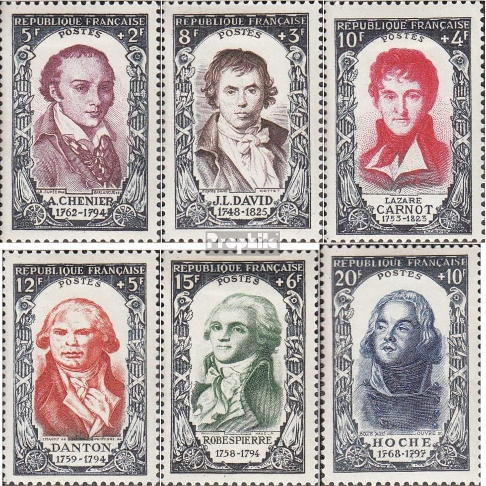 France 885-890 (Complete.Issue.) unmounted Mint/Never hinged ** MNH 1950 Famous French (Stamps for Collectors)