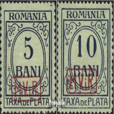 German. Military Administration. Romania P6-P7 (Complete.Issue.) unmounted Mint/Never hinged ** MNH 1918 Drawing Numbers (Stamps for Collectors)