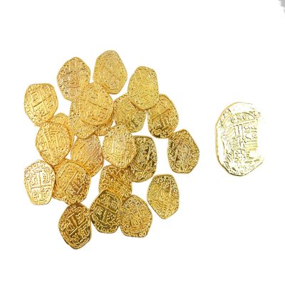 Beverly Oaks Metal Pirate Treasure Coins - Gold Doubloon Replicas - Toy Pirate Coins (1000 Coins)
