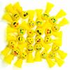 PROLOSO Jumping Popper Spring Launchers Bouncy Toy Balls 24 Pcs(Yellow Poppers) view 1