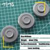 TITO EDC Titanium Alloy Multipurpose Round Cake Shape Rotatable Toy Tools Fidget Block top Spinning Outdoors Tools (Stonewash) view 2