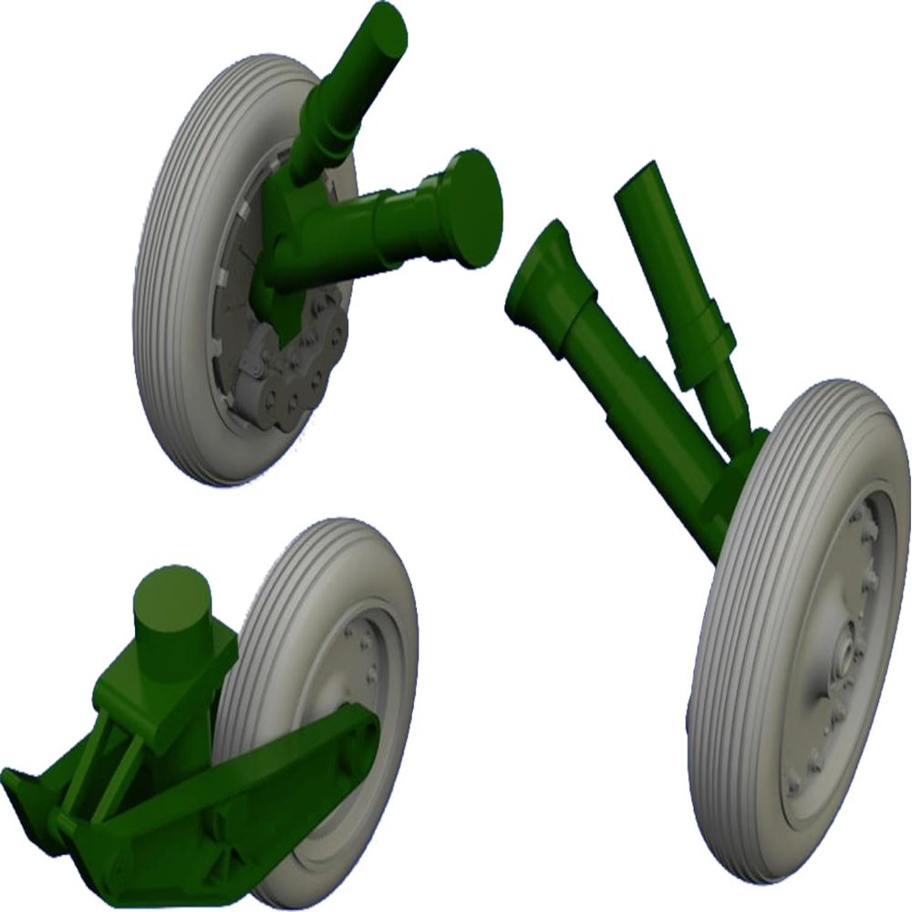 Eduard EDB648387 Brassin 1:48-F-8 Crusader Wheels (Edu kit, Various