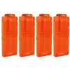 OIMIO Bullet Clips, 4 Pack 12-Darts Quick Reload Clips Magazine Clips for Nerf n-Strike Elite Blaster(Orange) view 1