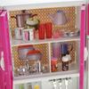 PowerTRC Doll Kitchen Play Set, Mini Modern Toy Kitchen Pretend Play Furnitures Toy Set Accessories Set with Realistic Light & Sound for Kids Toddlers Girls (3-in-1) view 4