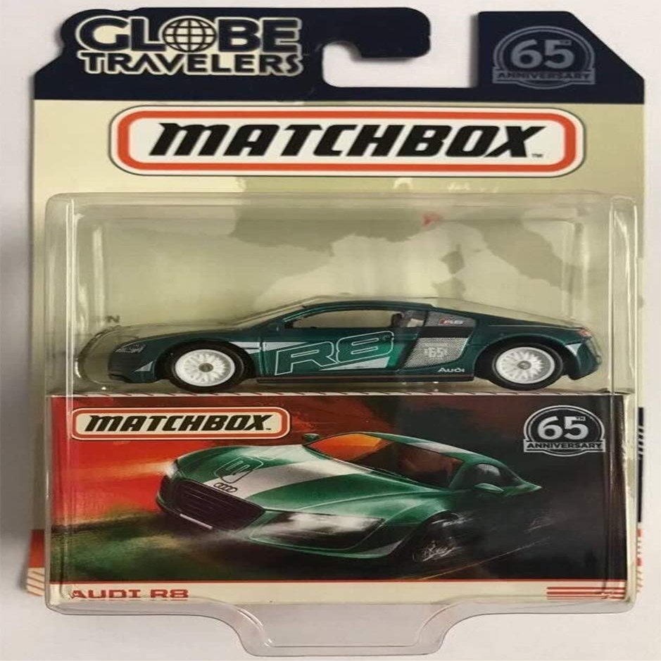 2018 Matchbox Globe Travelers Series Audi R8 Diecast 65 anniversary