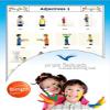Adjectives Flashcards in English - Set 1 - with Matching Bingo Game Cards in One Set - Vocabulary Picture Cards for Babies, Toddlers, Kids and Children - Size 5.83  8.27 in - DIN A5 view 1