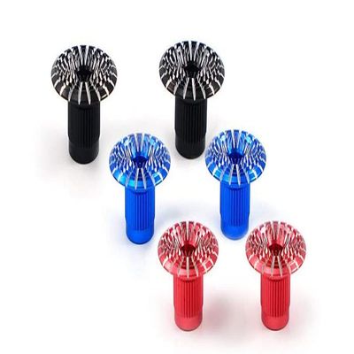 FrSky Vantac M4 4mm CNC Aluminum Gimbal Stick Ends Transmitter Stick Cap (Red, Umbrella)